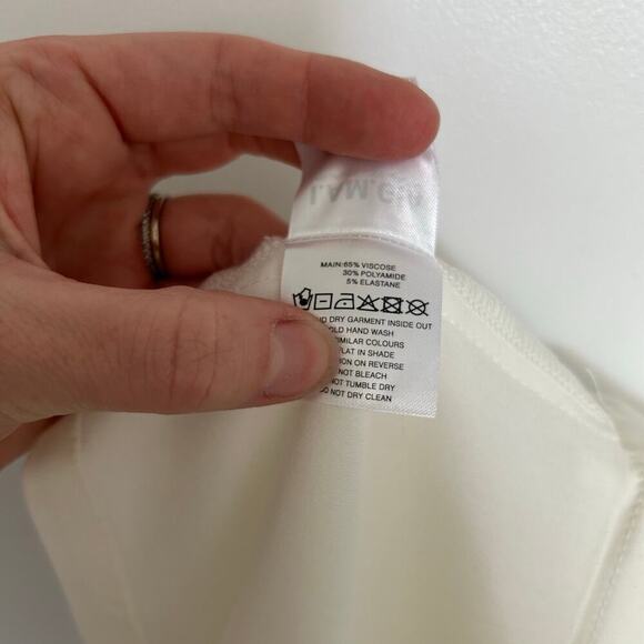 NWT I.Am.Gia Remini Skort Micro Mini Skirt Women’s XL White Pleated Buttons - Picture 12 of 13